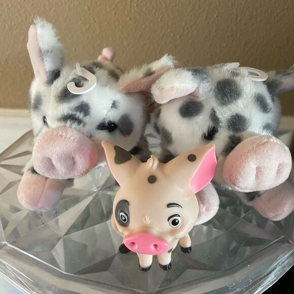 2 Aurora Pig Plush Pigs and Pua hard Pig Figure - Picture 9 of 15